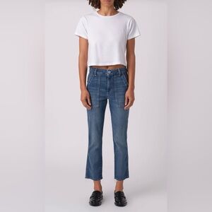 AMO Easy Army Crop Trouser Jeans with Patch Pockets Size 27